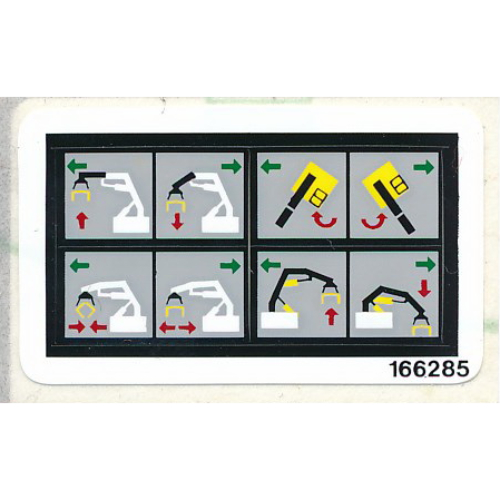 Visuel indicatif Rebrickable de Feuille d’autocollants pour le set 8868-1 (Sticker Sheet for Set 8868-1)