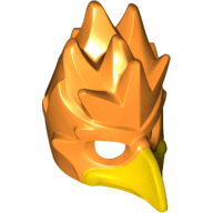 Masque oiseau (phoenix) avec motif imprimé bec jaune (Mask Bird (Phoenix) with Yellow Beak Print)