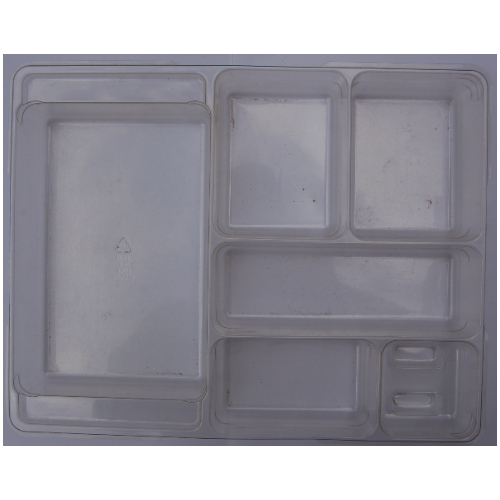 Plateau de rangement / tri, Dacta, 6 compartiments pour petite poubelle Dacta (Storage / Sorting Tray, Dacta, 6 Compartment for Dacta Small Bin)