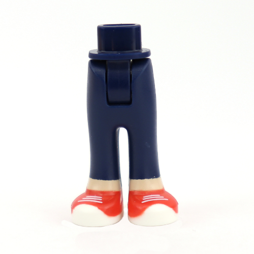 Visuel indicatif Rebrickable de Mini-poupée bassin et pantalon avec poches arrière avec jambes de nougat clair et baskets rouges motif imprimé (Minidoll Hips and Trousers with Back Pockets with Light Nougat Legs and Red Sneakers Print)