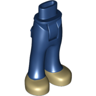 Visuel indicatif Rebrickable de Mini-poupée bassin et pantalon avec poches arrière avec motif imprimé de chaussures beiges (Minidoll Hips and Trousers with Back Pockets with Tan Shoes Print)