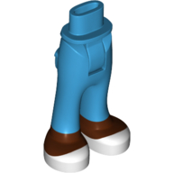 Visuel indicatif Rebrickable de Mini-poupée bassin et pantalon avec poches arrière avec motif imprimé pieds brun rougeâtre (Minidoll Hips and Trousers with Back Pockets with Reddish Brown Feet Print)
