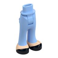 Visuel indicatif Rebrickable de Mini-poupée bassin et pantalon avec poches arrière avec pieds nougat clair, noir chaussures motif imprimé (Minidoll Hips and Trousers with Back Pockets with Light Nougat Feet, Black Shoes Print)