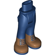 Visuel indicatif Rebrickable de Mini-poupée bassin et pantalon avec poches arrière avec motif imprimé de bottes à lacets marron (Minidoll Hips and Trousers with Back Pockets with Brown Laced Boots Print)