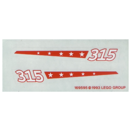 Visuel indicatif Rebrickable de Feuille d’autocollants pour le set 6596-1 (Sticker Sheet for Set 6596-1)