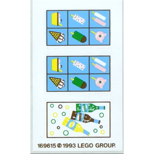 Visuel indicatif Rebrickable de Feuille d’autocollants pour le set 6414-1 (Sticker Sheet for Set 6414-1)