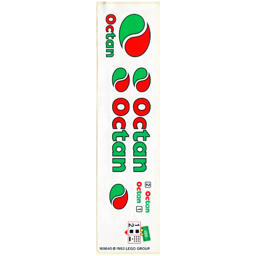 Visuel indicatif Rebrickable de Feuille d’autocollants pour le set 6562-1 (Sticker Sheet for Set 6562-1)