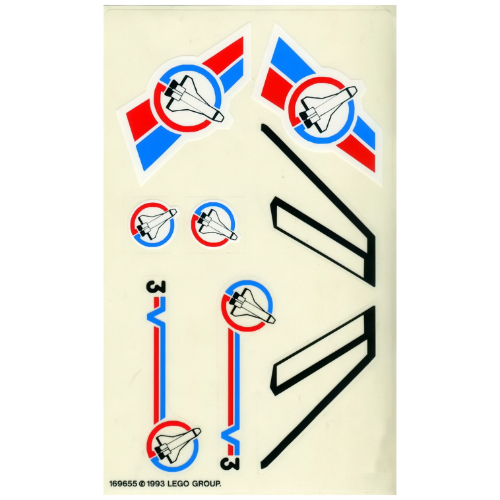 Visuel indicatif Rebrickable de Feuille d'autocollant 1 pour coffret 6544-1 (Sticker Sheet 1 for Set 6544-1)