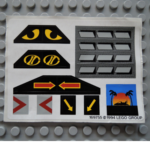 Visuel indicatif Rebrickable de Feuille d’autocollants pour le set 8485-1 (Sticker Sheet for Set 8485-1)