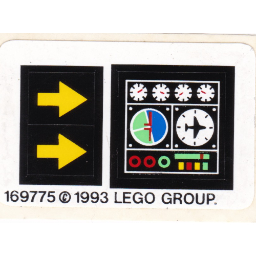 Visuel indicatif Rebrickable de Feuille d’autocollants pour le set 8412-1 (Sticker Sheet for Set 8412-1)