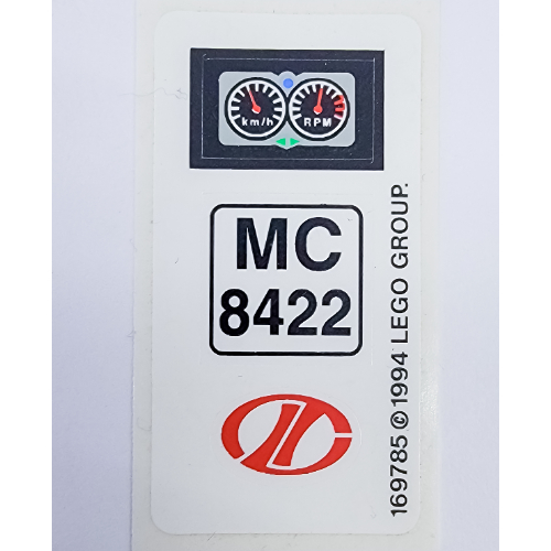 Visuel indicatif Rebrickable de Feuille d’autocollants pour le set 8422-1 (Sticker Sheet for Set 8422-1)