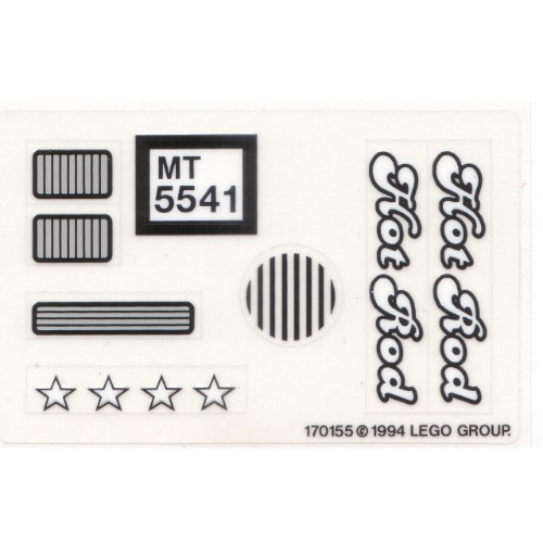 Visuel indicatif Rebrickable de Feuille d’autocollants pour le set 5541-1, 10151-1 (Sticker Sheet for Set 5541-1, 10151-1)