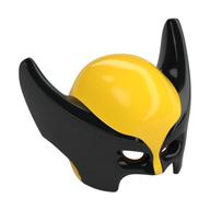 Masque Wolverine avec des côtés pointus noirs imprimé (Mask Wolverine with Black Pointed Sides Print)