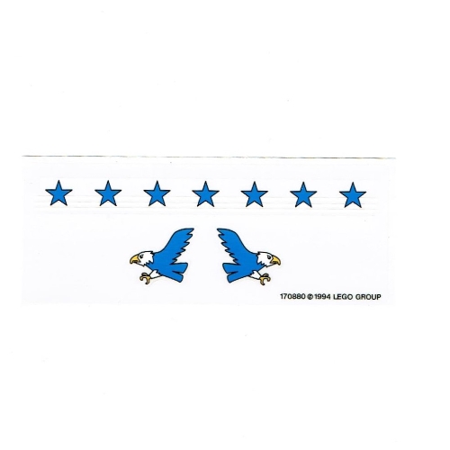 Visuel indicatif Rebrickable de Feuille d’autocollants pour le set 6615-1 (Sticker Sheet for Set 6615-1)