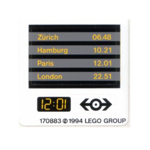 Visuel indicatif Rebrickable de Feuille d’autocollants pour le set 4532-1 (Sticker Sheet for Set 4532-1)