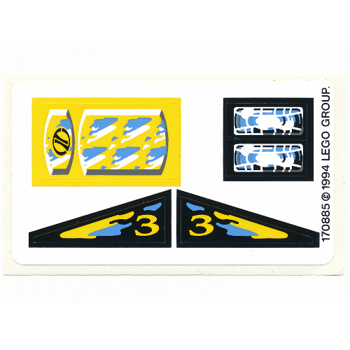 Visuel indicatif Rebrickable de Feuille d’autocollants pour le set 8207-1 (Sticker Sheet for Set 8207-1)