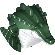 Torse/tête alien, cuir blanc poitrine motif imprimé (Torso/Head Alien, Leatherhead White Chest Print)