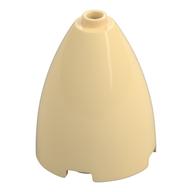 Visuel indicatif Rebrickable de Cône 3 x 3 x 3 (paraboloïde elliptique) avec interne trou pour axe (Cone 3 x 3 x 3 (Elliptic Paraboloid) with Internal Axle Hole)