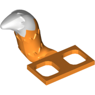 Costume minifigurine accessoire de taille queue raton laveur / chat / renard avec motif imprimé pointe blanche (Minifig Hipwear Tail Raccoon / Cat / Fox Costume with White Tip Print)