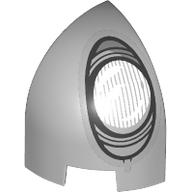 Visuel indicatif Rebrickable de Brique ronde courbe 1 x 1 x 1 1/3 quart dôme avec phare motif imprimé (Brick Round Curved 1 x 1 x 1 1/3 Quarter Dome with Headlight Print)