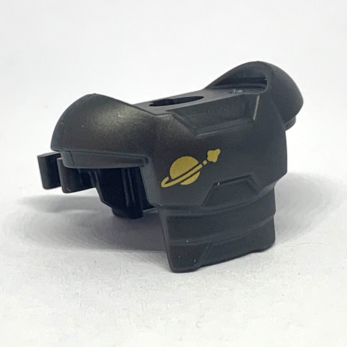 Espace d'armure de vêtements de nuque minifigurine avec la protection d'épaule et 2 attaches avec le logo d'espace classique imprimé (Minifig Neckwear Armor Space with Shoulder Protection and 2 Clips with Classic Space Logo Print)