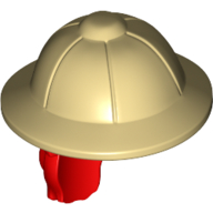 Cheveux et chapeau, casque moelleux et cheveux roux en queue de cheval (Hair and Hat, Pith Helmet and Red Hair in Ponytail Pattern)