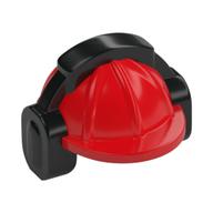 Casque, Construction / Chapeau rigide, Protecteur d'oreille noir / Motif casque (Helmet, Construction / Hard Hat, Black Ear Protector / Headphones Pattern)