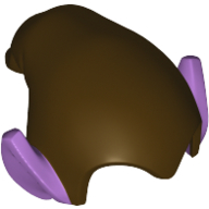 Chapeau tombant avec motif d'oreilles pointues lavande moyenne (Hat Drooping with Medium Lavender Pointy Ears Pattern)