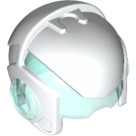 Espace casque avec visière bleu clair transparent et protecteurs d'oreilles (Helmet Space with Trans Light Blue Visor and Ear Protectors)