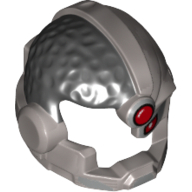 Cheveux et casque Cyborg, rouge œil et rouge Dot motif imprimé (Hair and Helmet Cyborg, Red Eye and Red Dot Print)