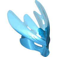 Visuel indicatif Rebrickable de Protecteur de masque de grande figurine avec motif bleu foncé marbré (masque protecteur de l'eau) (Large Figure Mask Protector with Marbled Trans-Dark Blue Pattern (Protector Mask of Water))