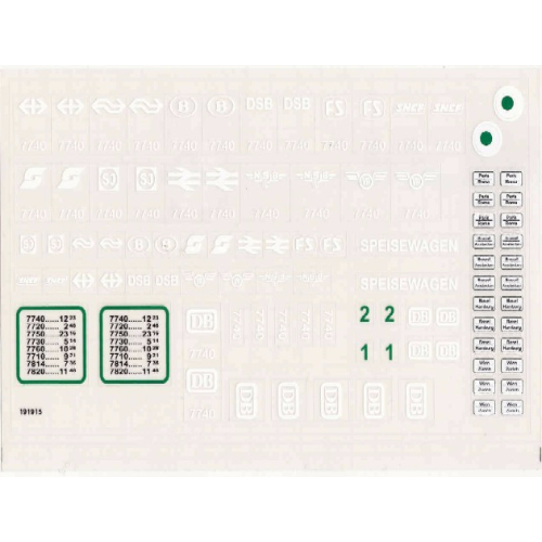 Visuel indicatif Rebrickable de Feuille d’autocollants pour le set 7740-1 (Sticker Sheet for Set 7740-1)