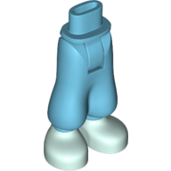 Visuel indicatif Rebrickable de Mini-poupée bassin et pantalon baggy avec motif imprimé de chaussures vert d’eau légères (Minidoll Hips and Baggy Trousers with Light Aqua Shoes Print)