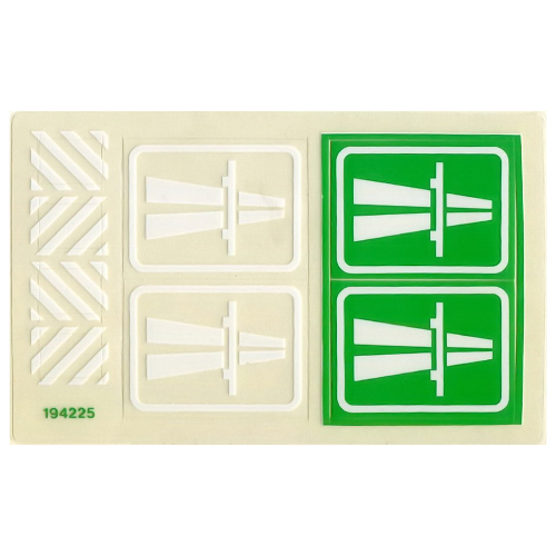 Visuel indicatif Rebrickable de Feuille d’autocollants pour le set 6653-1 (Sticker Sheet for Set 6653-1)