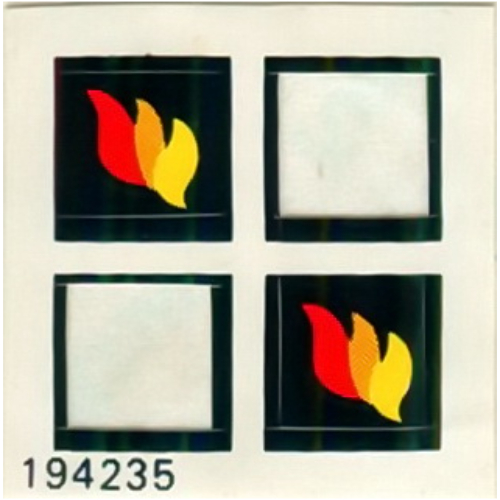 Visuel indicatif Rebrickable de Feuille d’autocollants pour le set 6685-1 (Sticker Sheet for Set 6685-1)