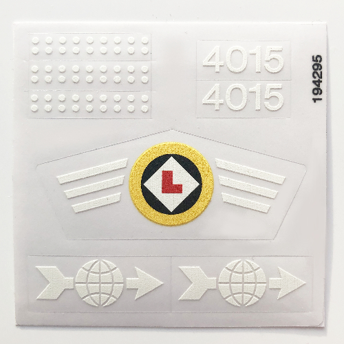 Visuel indicatif Rebrickable de Feuille d’autocollants pour le set 4015-1 (Sticker Sheet for Set 4015-1)