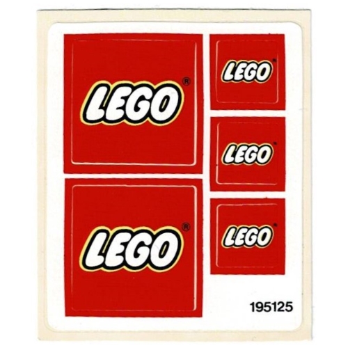 Visuel indicatif Rebrickable de Feuille d’autocollants pour le set 6692-1 (Sticker Sheet for Set 6692-1)