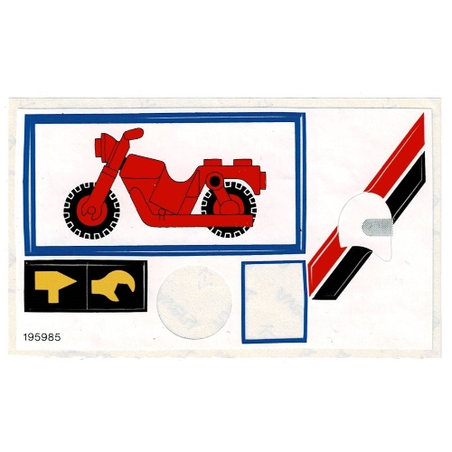 Visuel indicatif Rebrickable de Feuille d'autocollant 1 pour coffret 6373-1 (Sticker Sheet 1 for Set 6373-1)