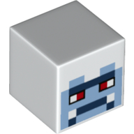 Tête de minifigurine Spécial, Cube avec motif imprimé Yeti Face (Minifig Head Special, Cube with Yeti Face Print)