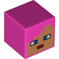 Tête de minifigurine Spécial, Cube avec motif imprimé Nougat Face (Minifig Head Special, Cube with Nougat Face Print)
