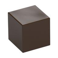 Tête de minifigurine Spécial, Cube avec Face Pixélisé Marron Rougeâtre, motif : yeux noirs (Minifig Head Special, Cube with Pixelated Reddish Brown Face, Black Eyes Print)