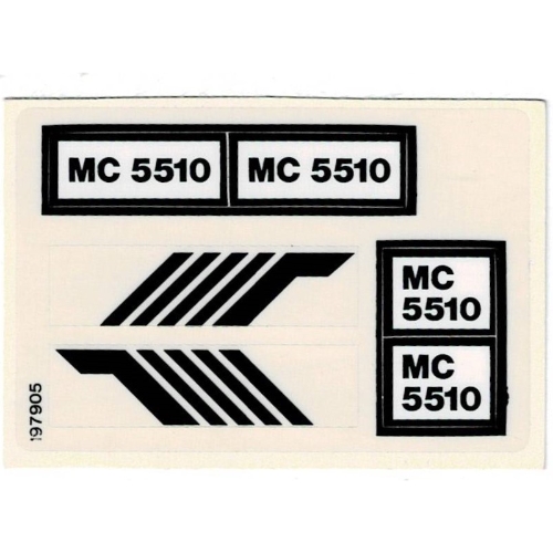 Visuel indicatif Rebrickable de Feuille d’autocollants pour le set 5510-1 (Sticker Sheet for Set 5510-1)