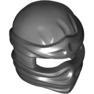 Visuel indicatif Rebrickable de Enveloppe avec nœud arrière court, motif noir (Wrap with Short Back Knot, Black Pattern)