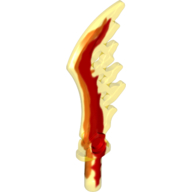 Visuel indicatif Rebrickable de Épée d'arme dentelée avec motif Marbré Rouge (Weapon Sword Serrated with Marbled Red Pattern)
