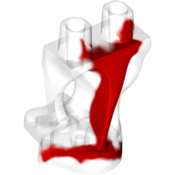 Bas du corps, fantôme avec motif rouge marbré (Lower Body, Ghost with Marbled Red Pattern)