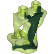 Visuel indicatif Rebrickable de Bas du corps, fantôme avec motif Marbré Vert foncé (Lower Body, Ghost with Marbled Dark Green Pattern)