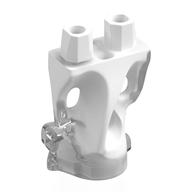 Visuel indicatif Rebrickable de Bas du corps, fantôme avec motif blanc (Lower Body, Ghost with White Pattern)