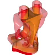 Visuel indicatif Rebrickable de Bas du corps, fantôme avec motif marbré orange (Lower Body, Ghost with Orange Marbled Pattern)