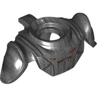 Épaulettes d'armure minifigurine avec clip sur le dos et l'armure, les taches de rouille motif imprimé (Minifig Neckwear Armor Shoulder Pads with Clip on Back and Armor, Rust Stains Print)