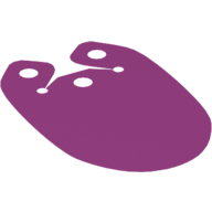 Cape, Fond arrondi avec 3 trous supérieurs (Neckwear Cape, Rounded Bottom with 3 Top Holes)